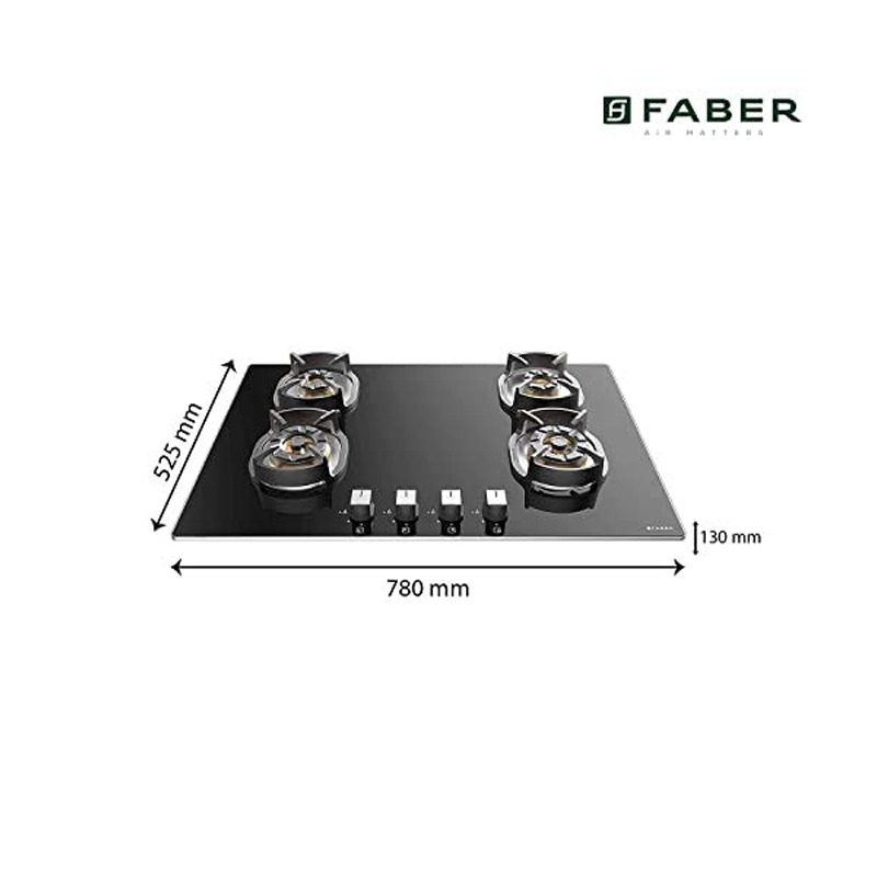 gas stove 4 burner faber